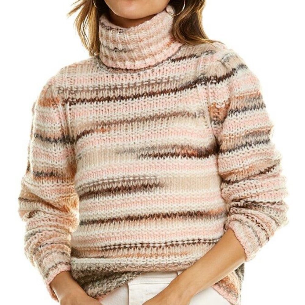A.L.C. Women's Pink Selena Wool & Alpaca Blend Sweater NWT Size XL